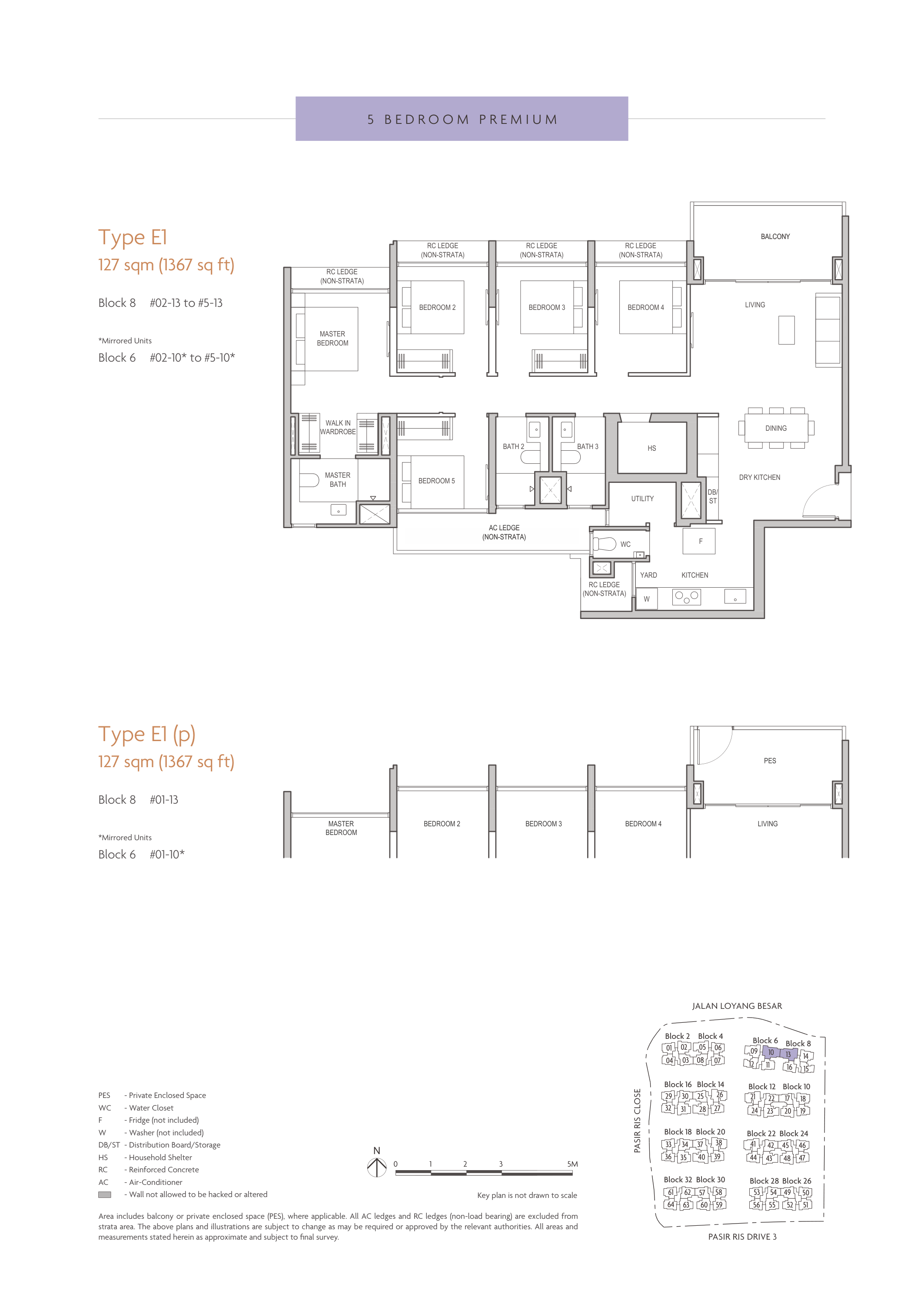 5-Bedroom Premium Floor Plan